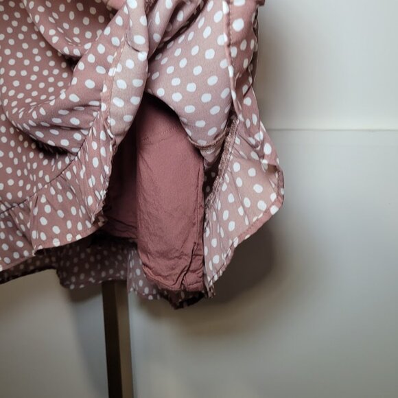 Abercrombie & Fitch Smocked Flutter Sleeve Mini Dress Sz S - Picture 10 of 12